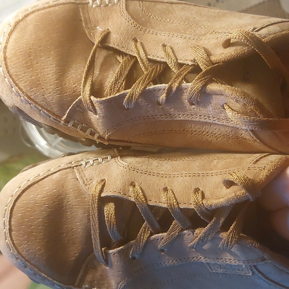Sketchers Leather🌼 Upper Balance Relaxed Fit  Air Cooled Memory Foam Sz 8 NWOT - Picture 13 of 16
